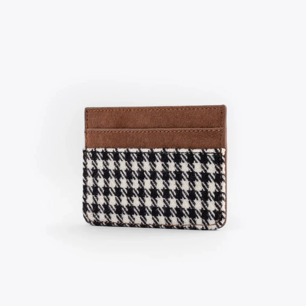 Elemento card sleeve in Pepita and Alcantara