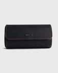ELEMENTO | BLACK LEATHER 3-WATCH TRAVEL & STORAGE CASE