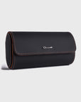 ELEMENTO | BLACK LEATHER 3-WATCH TRAVEL & STORAGE CASE