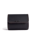 ELEMENTO | Black Leather 2-Watch Travel & Storage Case