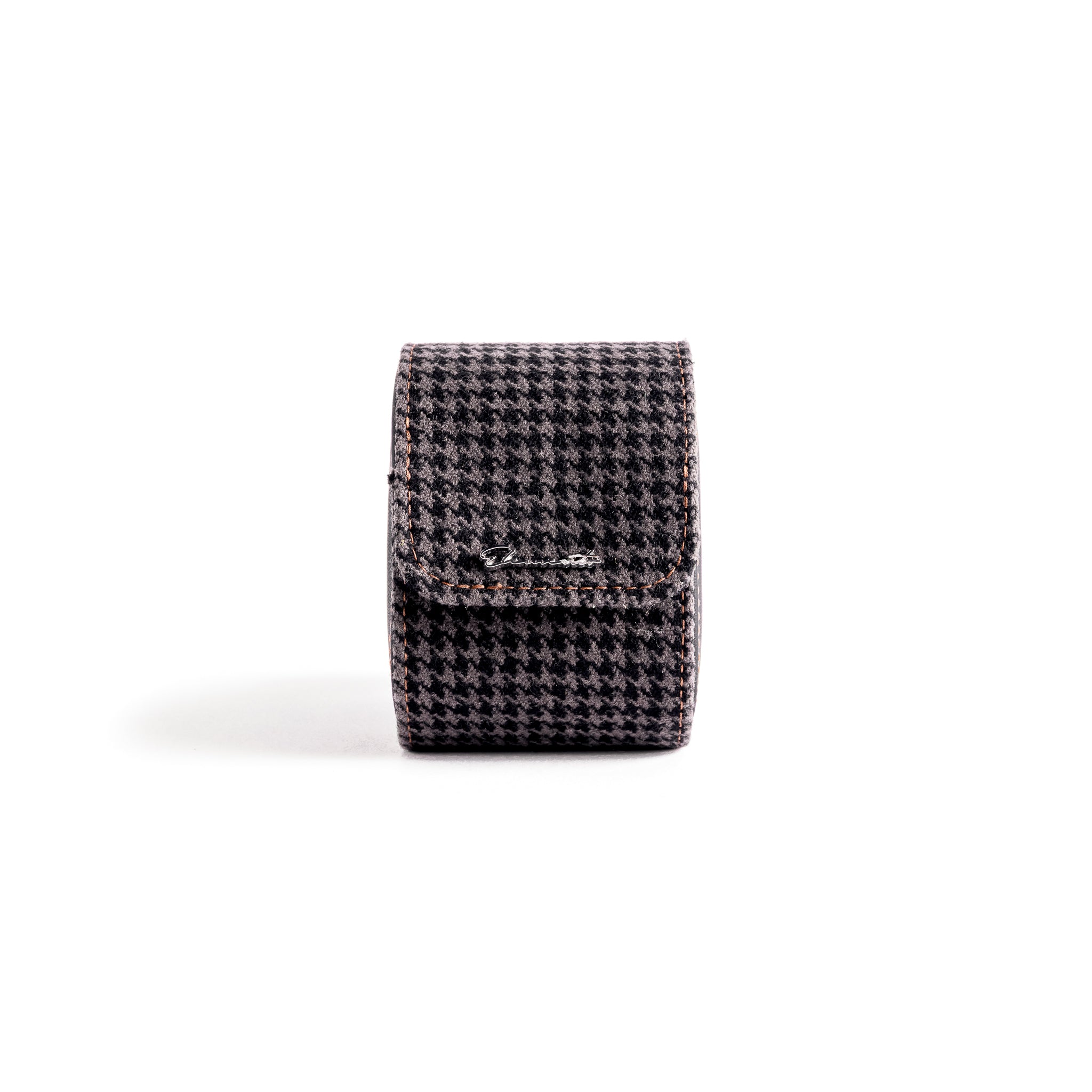 TRAVEL WATCH CASE — NERO PEPITA, 1 WATCH