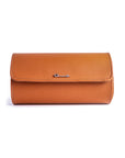 ELEMENTO | TAN LEATHER 3-WATCH TRAVEL & STORAGE CASE