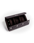 ELEMENTO | BLACK/BLACK PEPITA 3-WATCH TRAVEL & STORAGE CASE
