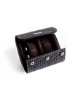 ELEMENTO | BLACK/BLACK PEPITA 2-WATCH TRAVEL & STORAGE CASE