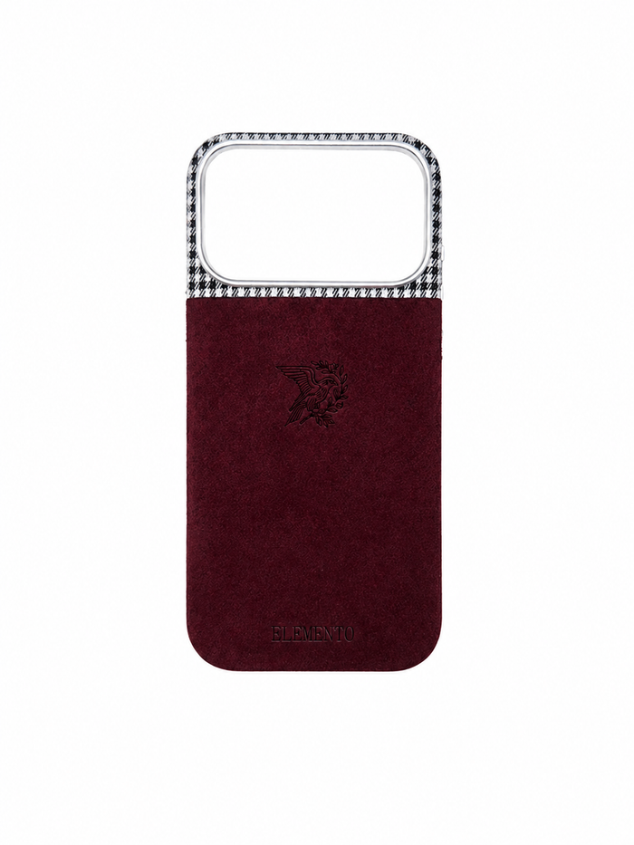 PEPITA PHONE CASE — BORDEAUX
