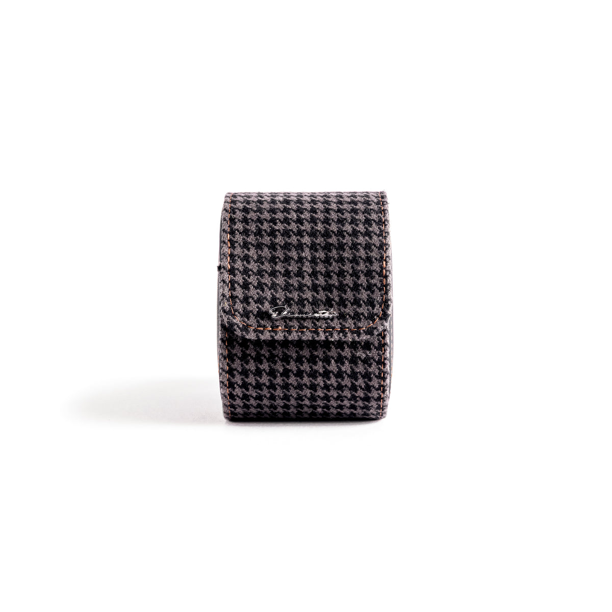 TRAVEL WATCH CASE — NERO PEPITA, 1 WATCH
