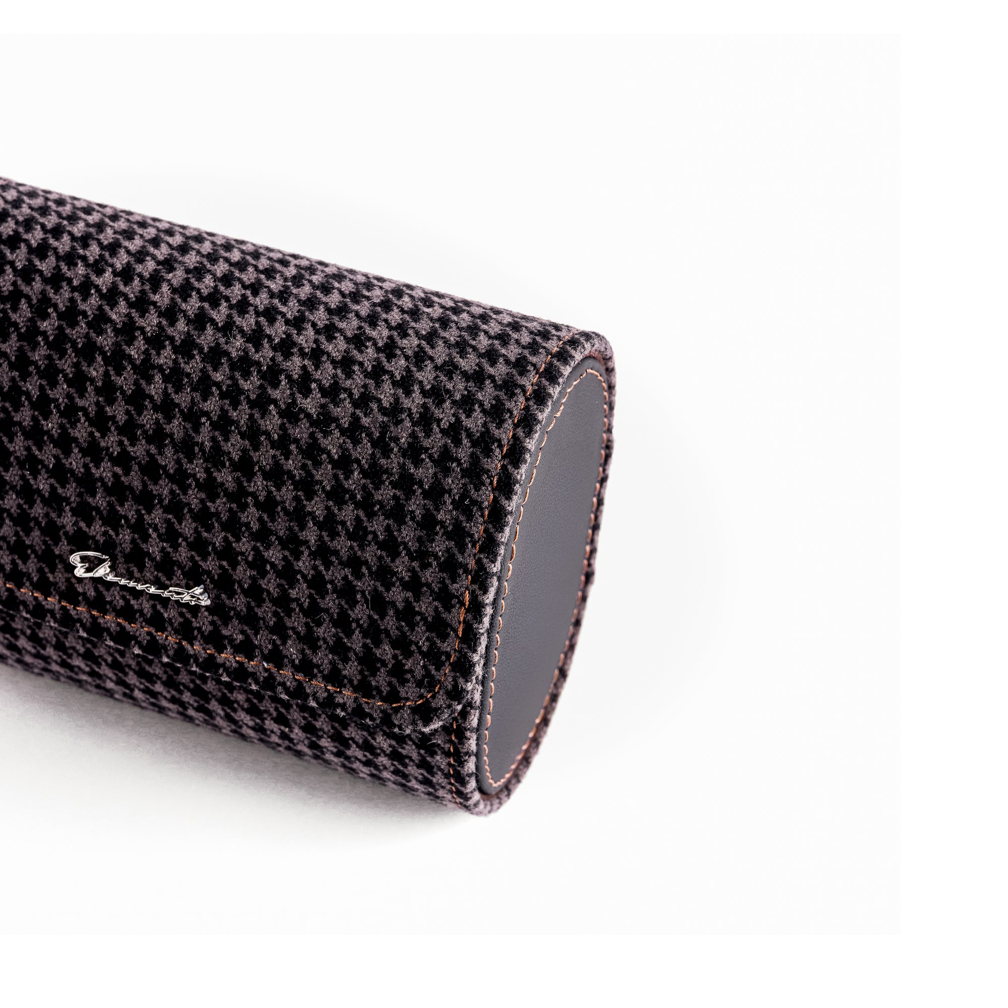 ELEMENTO | BLACK/BLACK PEPITA 2-WATCH TRAVEL &amp; STORAGE CASE