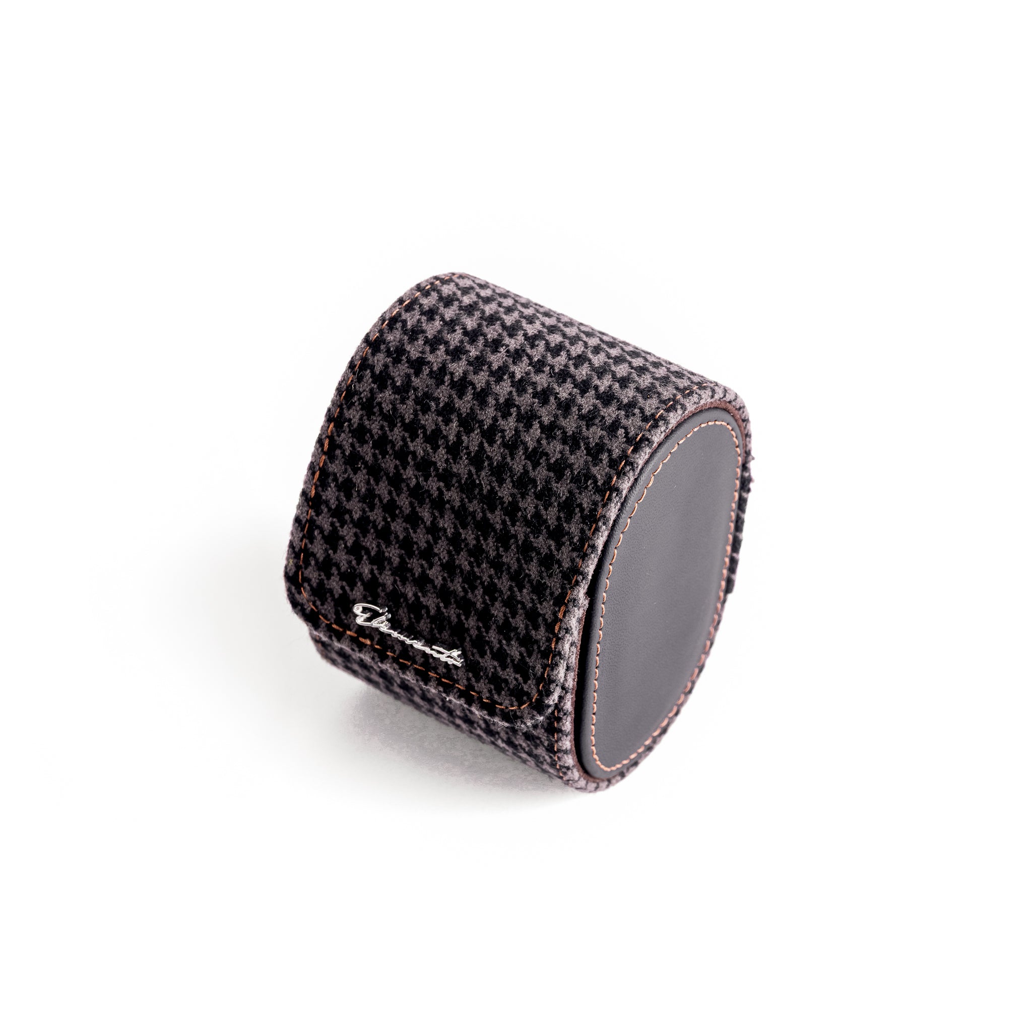 TRAVEL WATCH CASE — NERO PEPITA, 1 WATCH