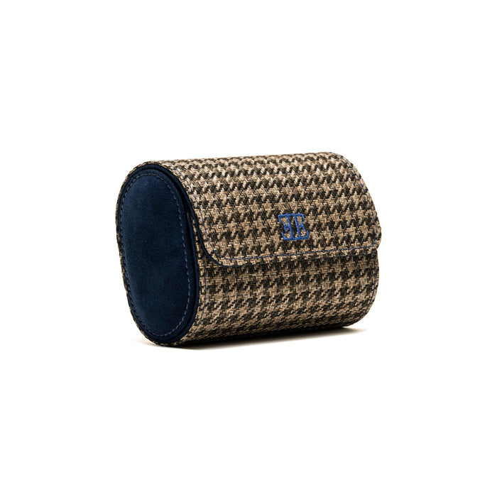 TRAVEL WATCH CASE — MODERN PEPITA, 2 WATCHES